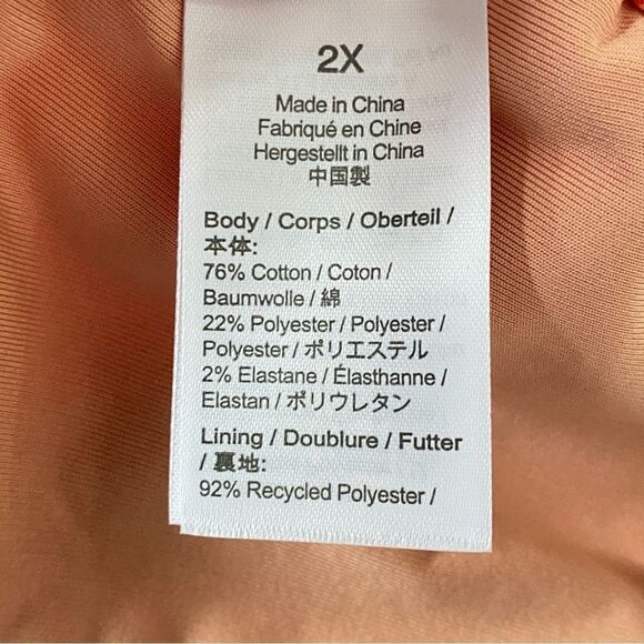 J Crew Coral Terrycloth Bandeau Bikini Top Sz 2X NWT - Picture 10 of 16